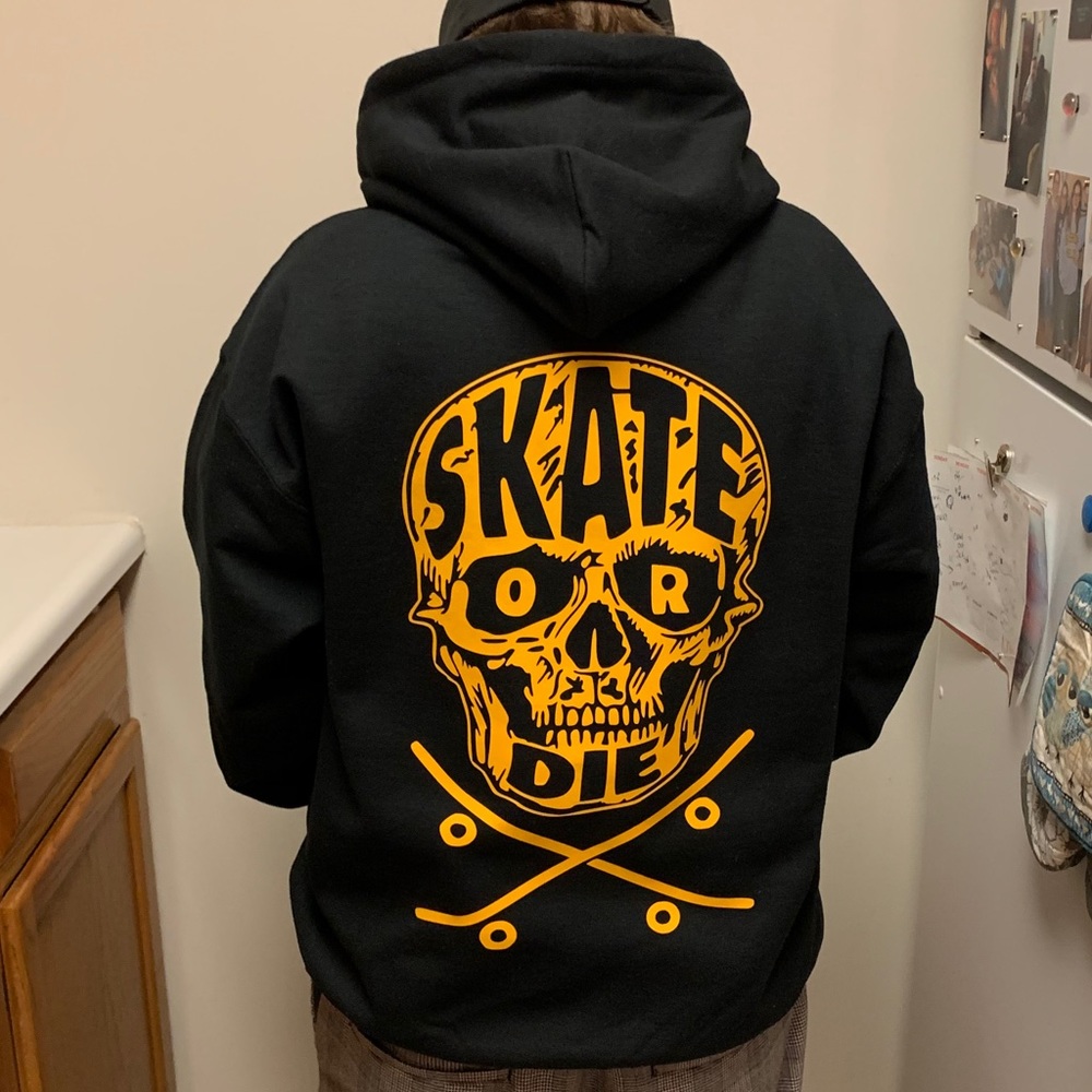 Skate or die Graphic pullover Hoodie - Picture 3 of 11